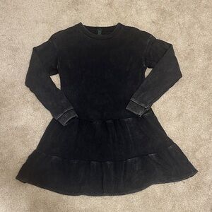 Wild Fable Distressed Black Dress
